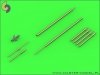 Master AM-72-104 Sukhoi Su-9 / Sukhoi Su-11 (Fishpot / Fishpot C) - Pilot Tubes and missile rails heads 1:72